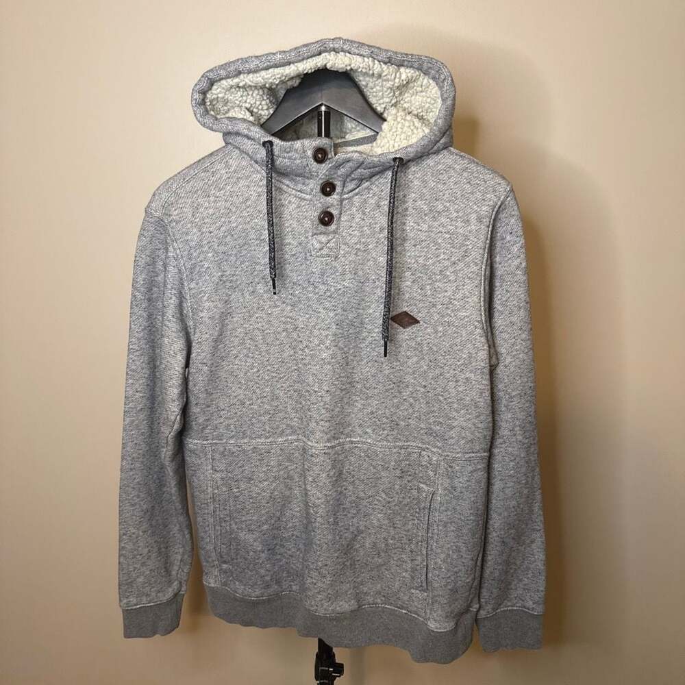 Billabong Hudson Fleece Lined Henley Pullover Hoodie